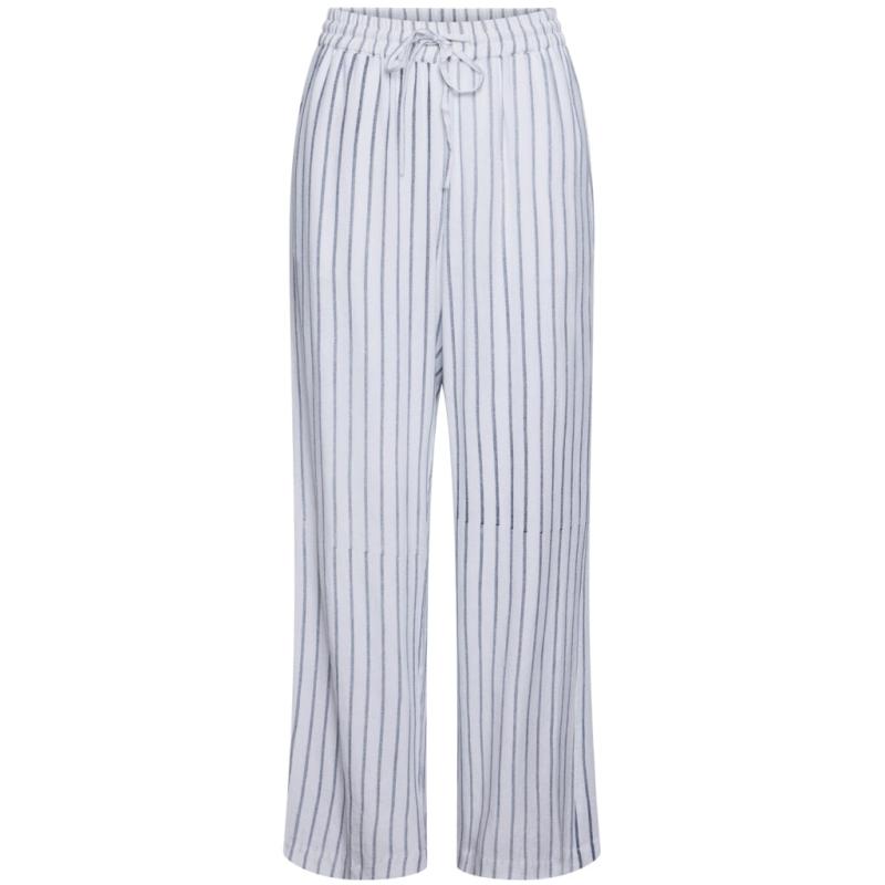 Dame Bukser Pcpia   Bright White Stripes:navy Blazer fra Pieces