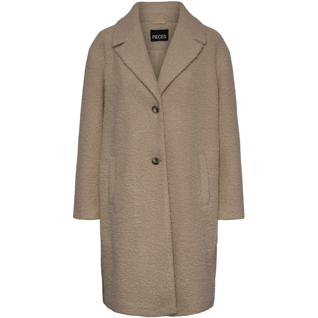 Dame Jakke Pcnikla   Silver Mink Contrast fra Pieces