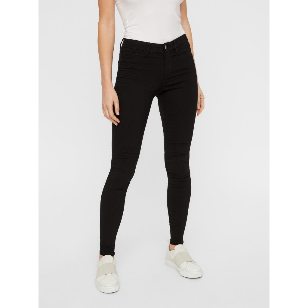 Dame Jeggins Pcskin Wear Mw Black fra Pieces