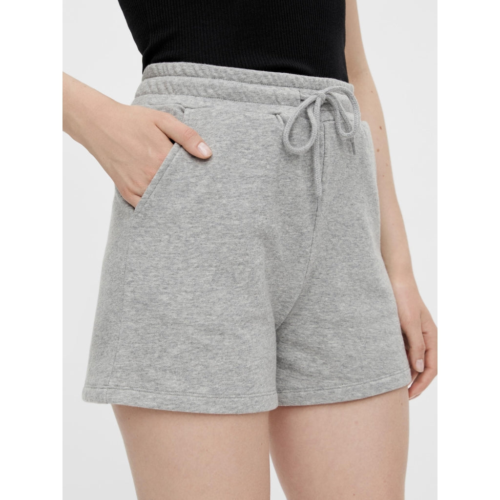 Dame Sweatshorts Pcchilli Summer   Light Grey Melange fra Pieces