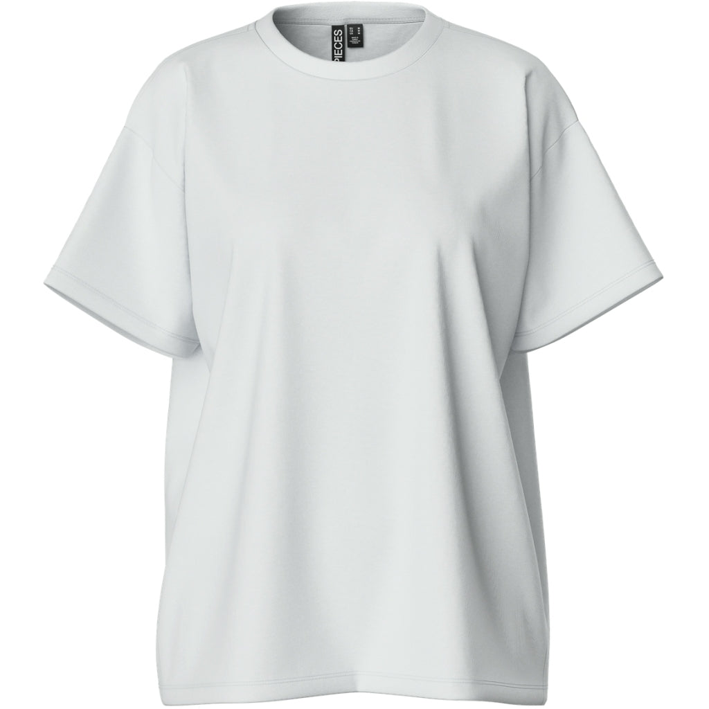 Dame T Shirt Pcskylar Bright White fra Pieces