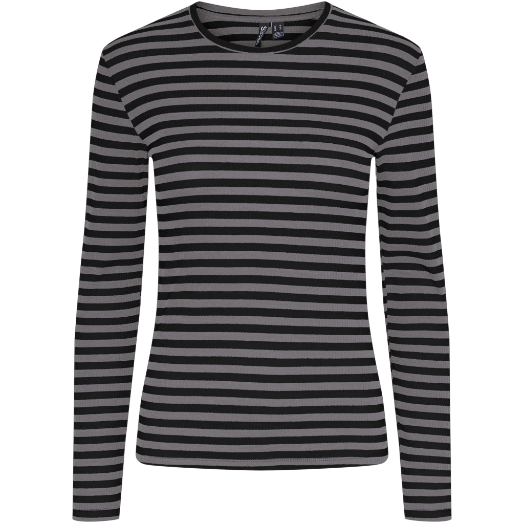Dame Top Pcruka   December Sky Black fra Pieces