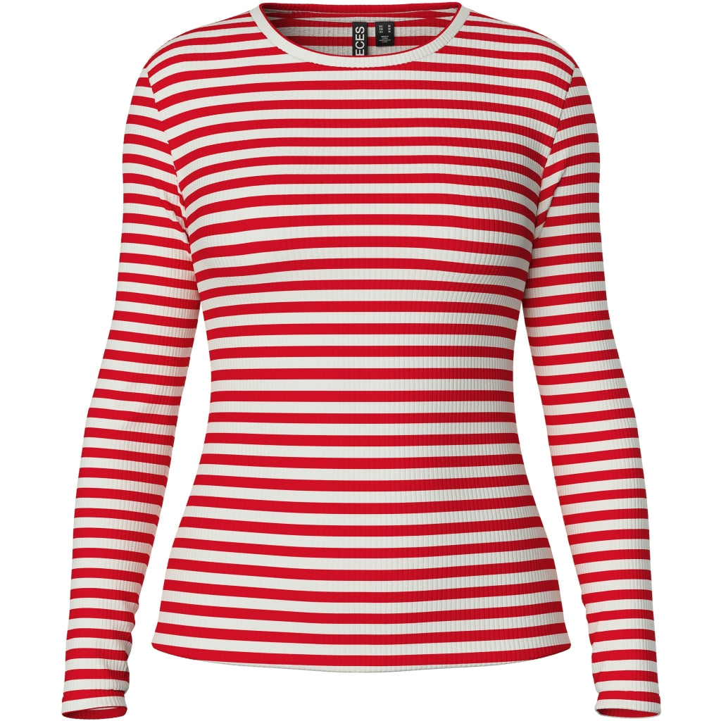 Dame Top Pcruka Lollipop Cloud Dancer fra Pieces