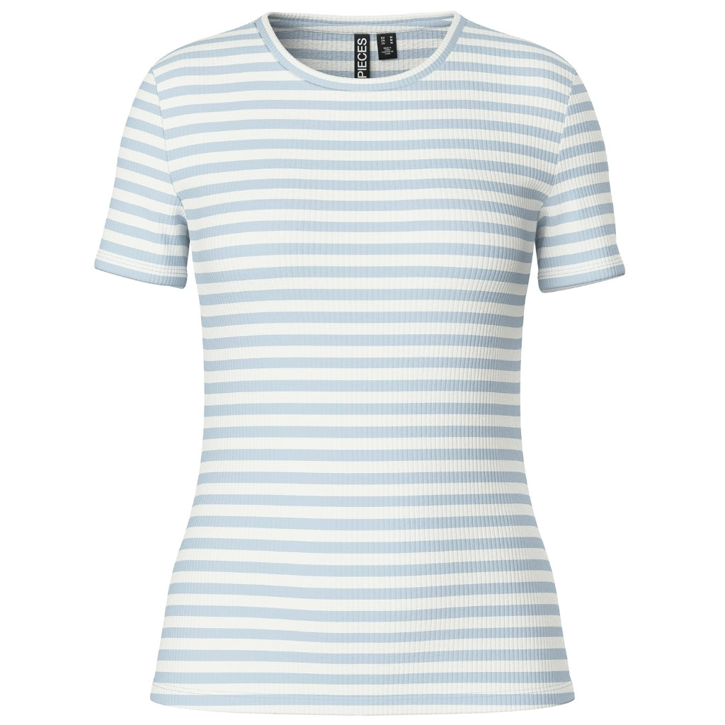 Dame Top Pcruka   Cashmere Blue Cloud Dancer fra Pieces