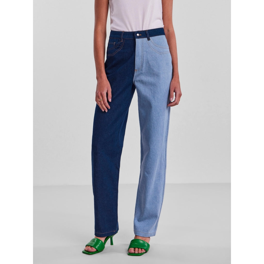 Denim Jeans Pclena   Light Blue Denim fra Pieces