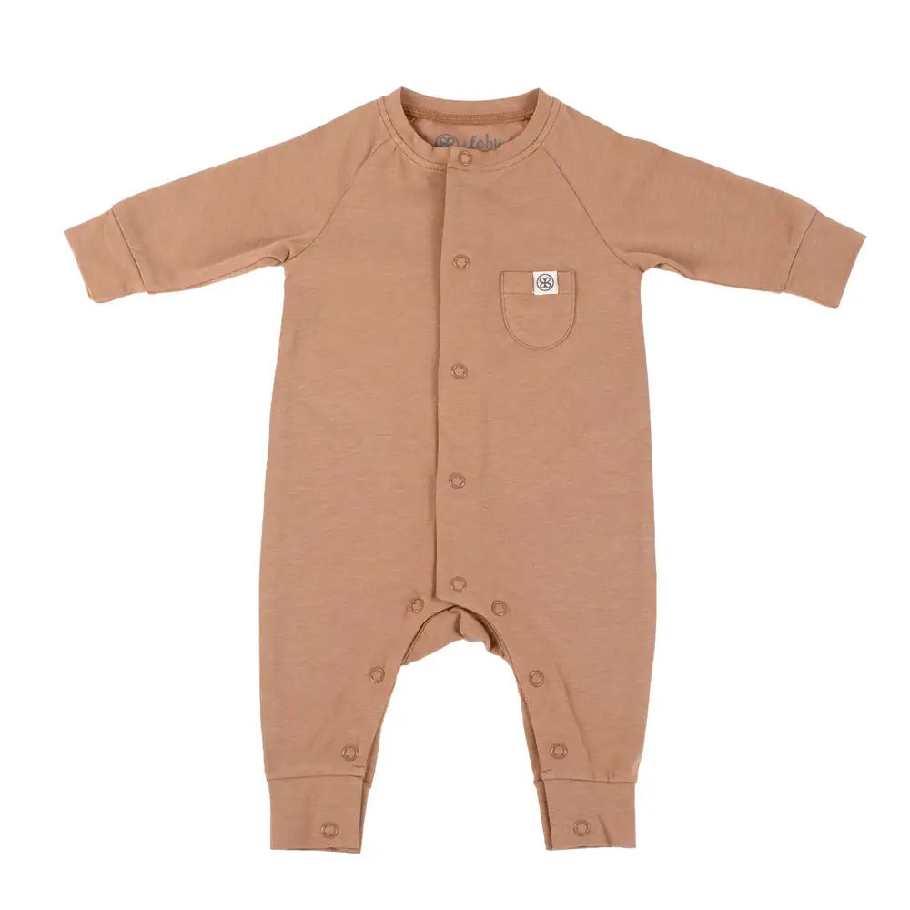 Uv Playsuit   Coconut Brown (str 50 56) fra Cloby