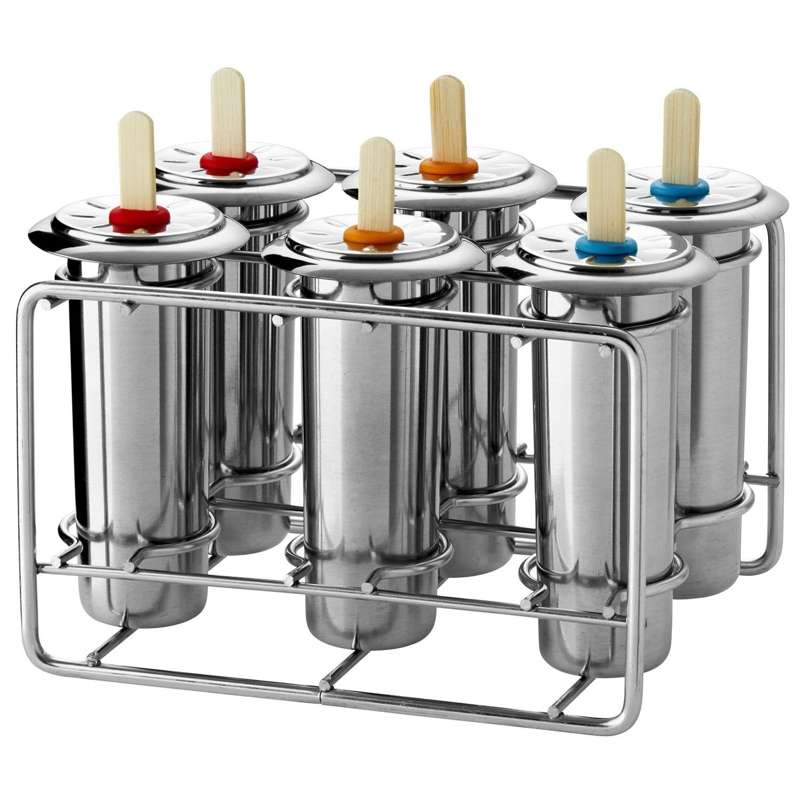 Popsiclemold Ispindeforme   6 Stk.   I Stativ   Rund fra Pulito