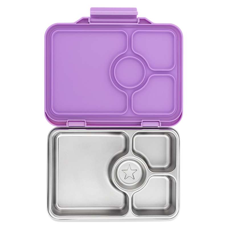 Madkasse   Presto Stainless Steel   4 Rum   Lavender Purple fra Yumbox