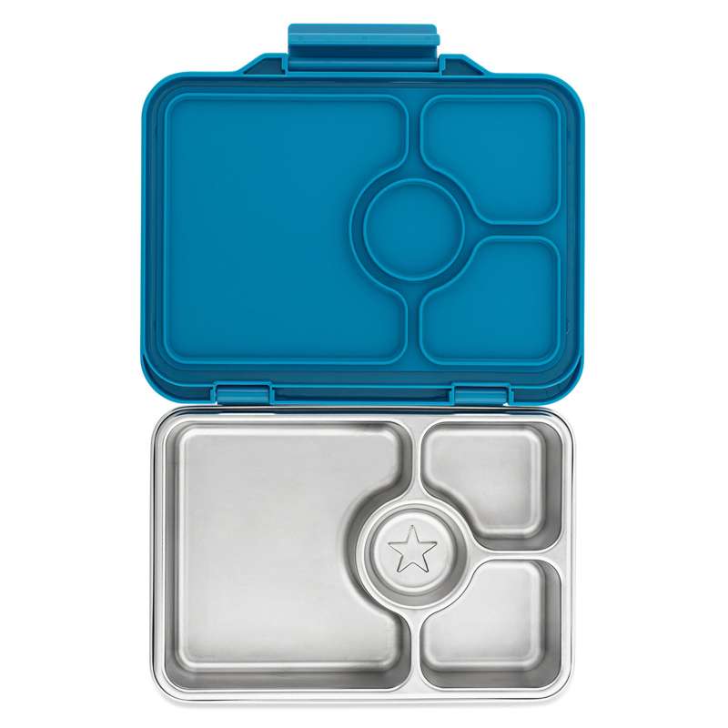 Madkasse   Presto Stainless Steel   4 Rum   Normandy Blue fra Yumbox