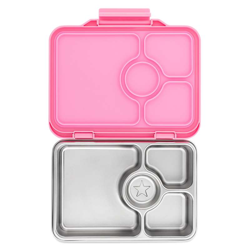 Madkasse   Presto Stainless Steel   4 Rum   Versaille Rose fra Yumbox