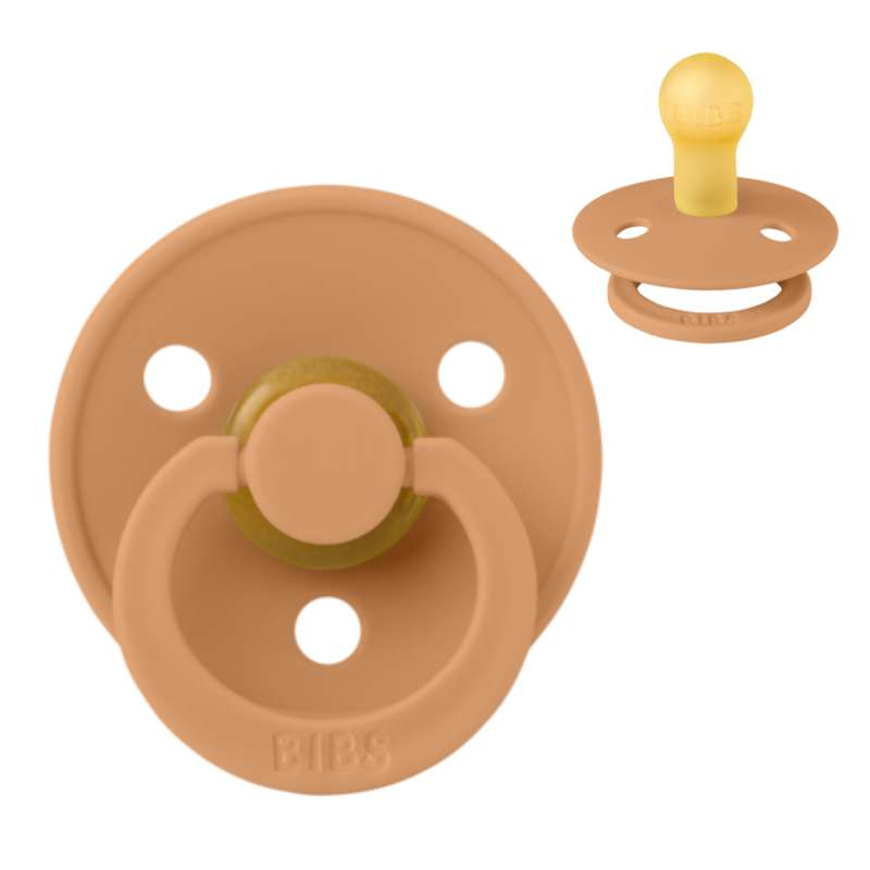 Rund Colour Sut Str. 1 Naturgummi Pumpkin fra Bibs