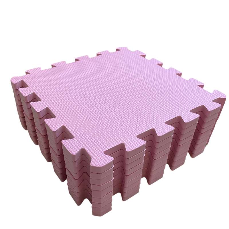 Skumlegegulv (9 Brikker)   Rosa fra Kid'oh