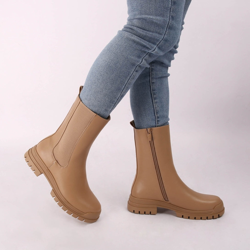 Rose Dame Støvle 68137   Camel fra Shoes