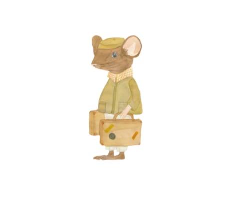 Wallsticker Rufus The Traveler   Green fra That's Mine