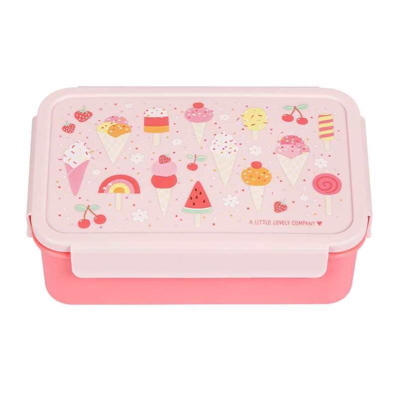 Ruminddelt Bento Madkasse Icecream Rosa fra A Little Lovely Company