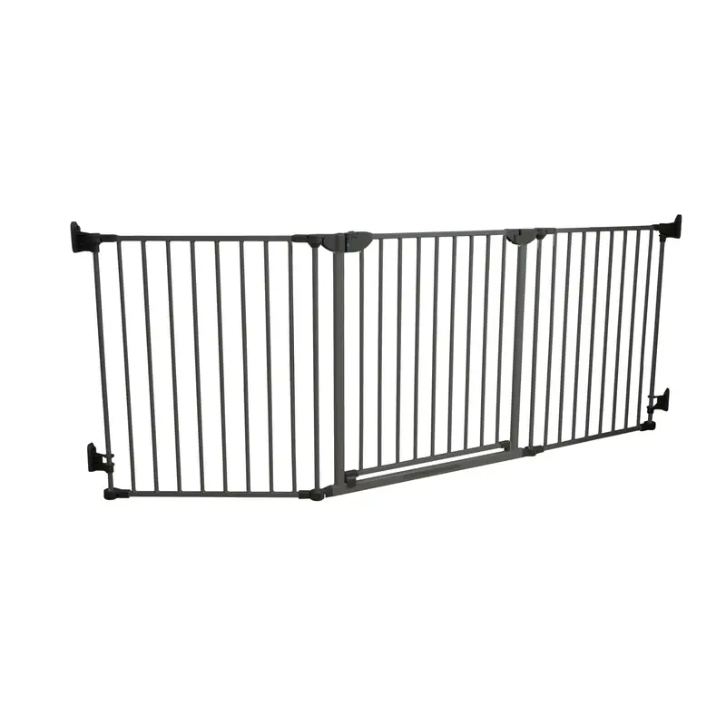Skruemonteret Sikkerhedsgitter   90 210 Cm   Grå fra Safe & Care