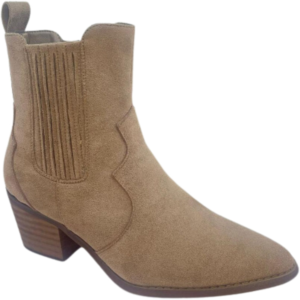 Sabine Dame Cowboystøvler 7885   Taupe fra Shoes