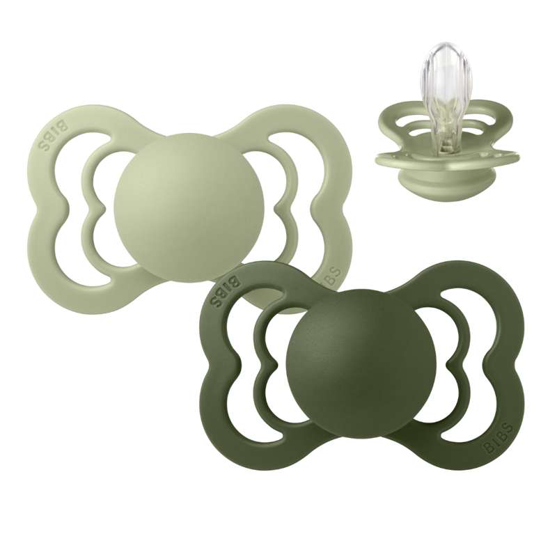 Supreme Sut   2 Pak   Str. 2   Silikone   Sage Hunter Green fra Bibs