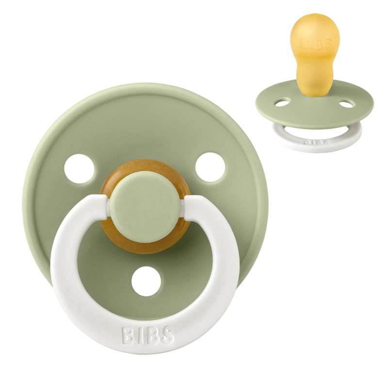 Rund Colour Sut   Str. 3   Naturgummi   Glow   Sage fra Bibs
