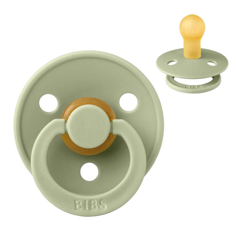 Rund Colour Sut Str. 1 Naturgummi Sage fra Bibs