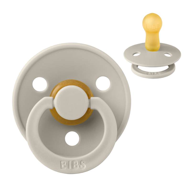 Rund Colour Sut   Str. 2   Naturgummi   Sand fra Bibs