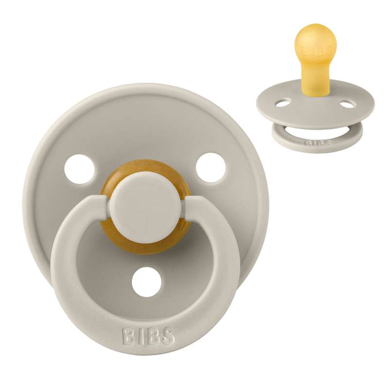 Rund Colour Sut Str. 1 Naturgummi Sand fra Bibs