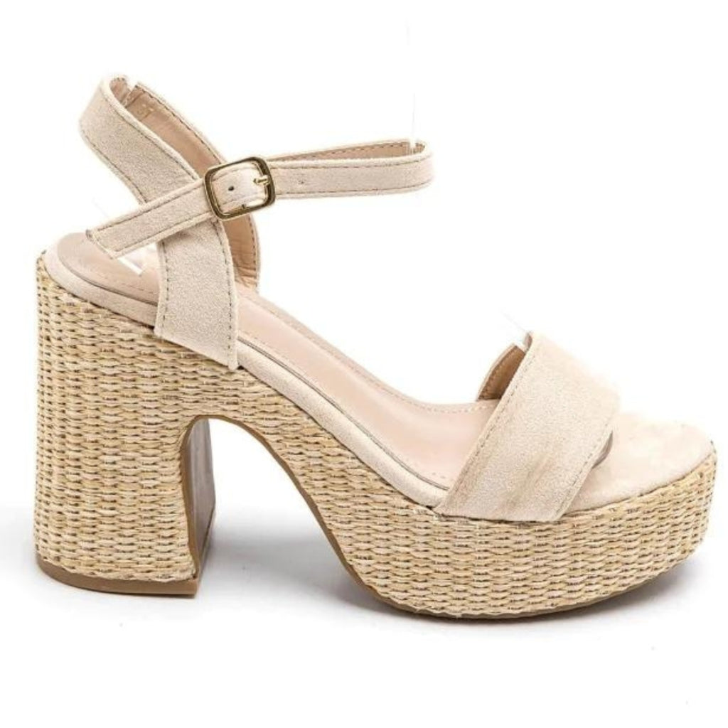 Sigrid Dame Plateau 3857   Beige fra Shoes