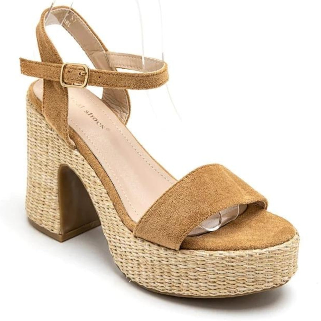 Sigrid Dame Plateau 3857 Camel fra Shoes