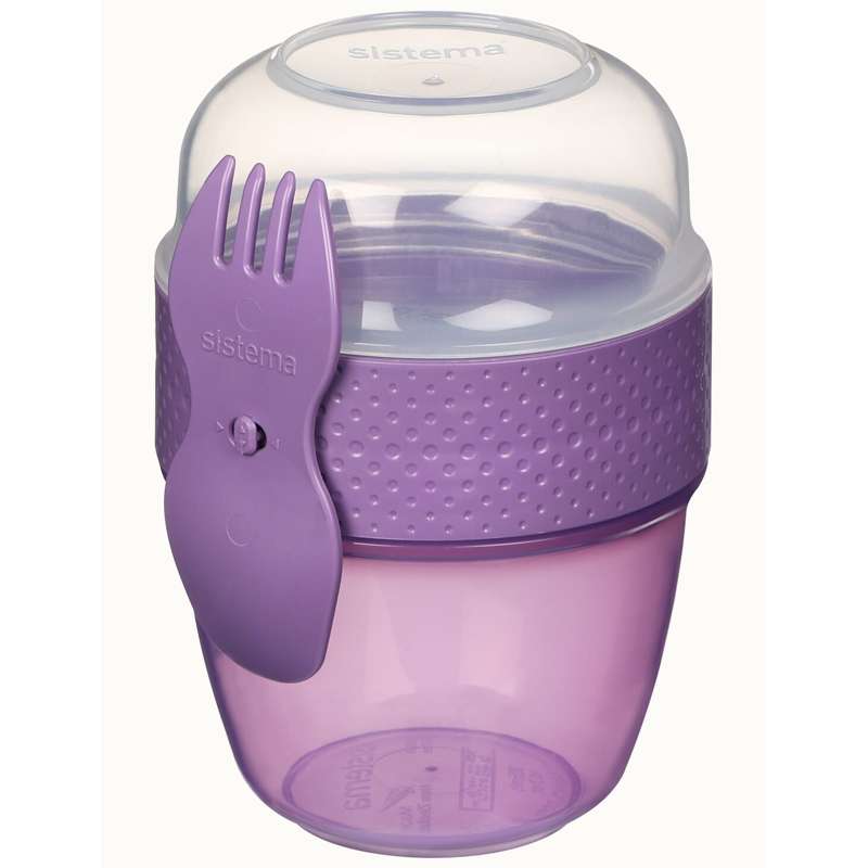 Snackboks   Snack Capsule To Go   515ml   Misty Purple fra Sistema