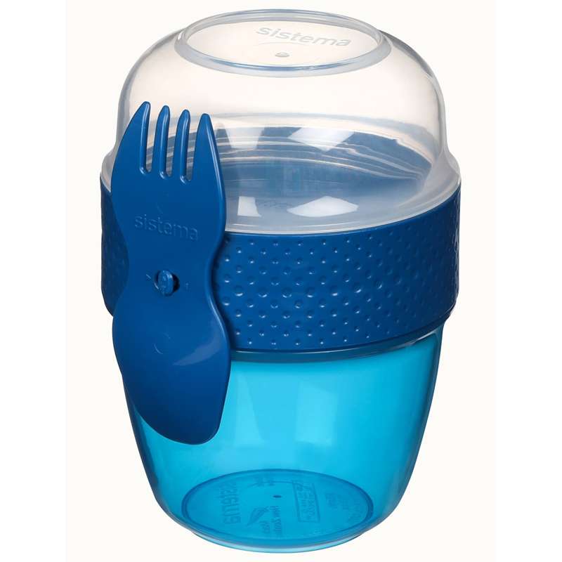 Snackboks   Snack Capsule To Go   515ml   Ocean Blue fra Sistema