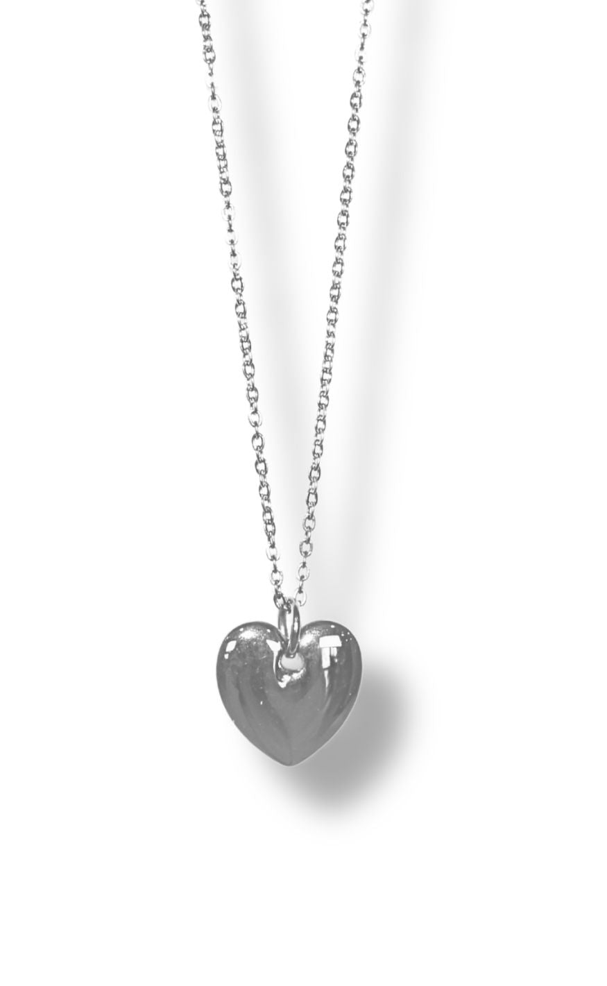Halskæde   Houston Heart   Silver Colour fra Smykkeli Copenhagen
