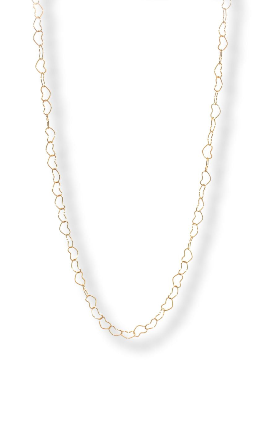 Halskæde   Tiny Hearts   Gold Colour fra Smykkeli Copenhagen