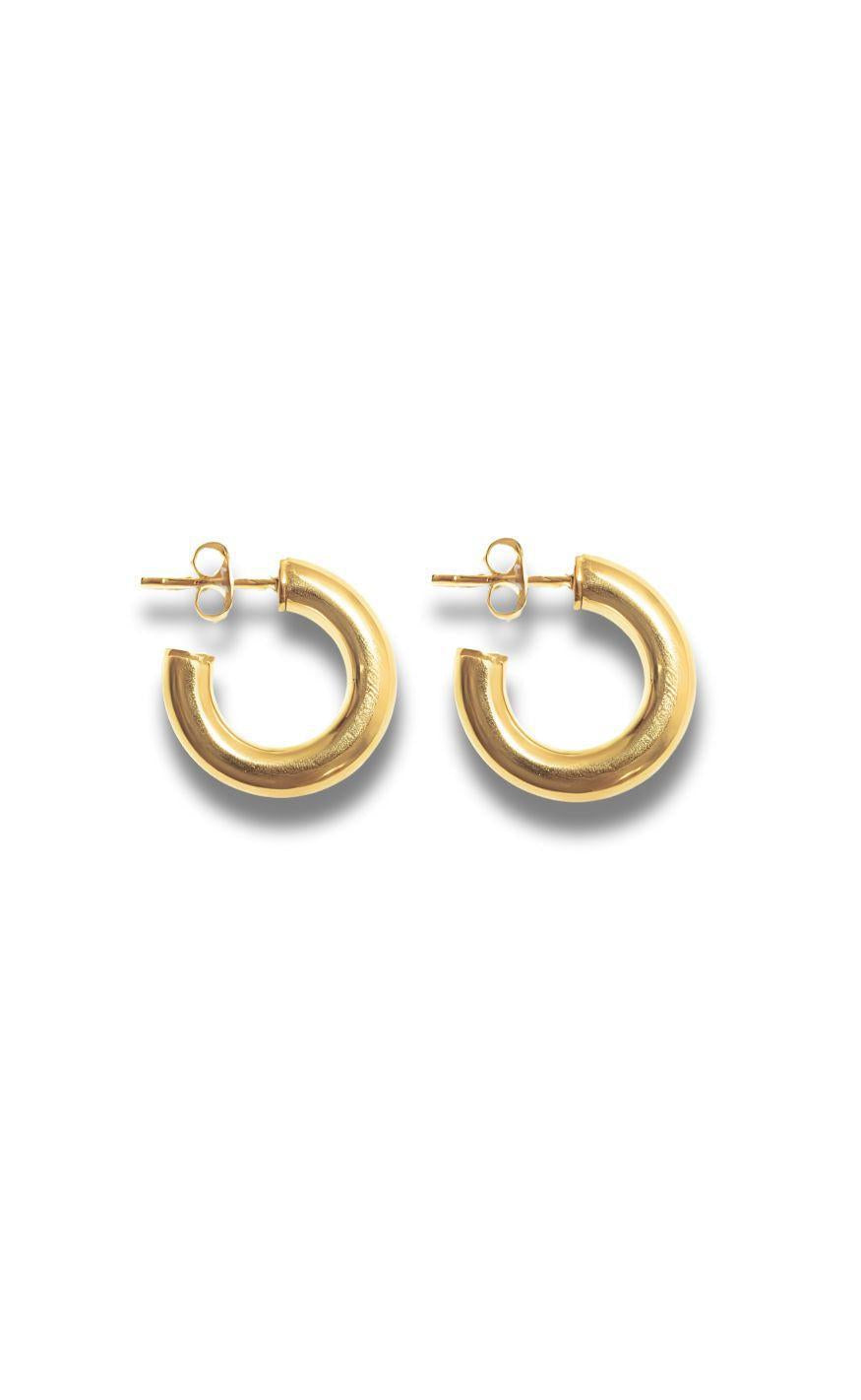 øreringe   Hoops   Lamia   Gold Colour fra Smykkeli Copenhagen
