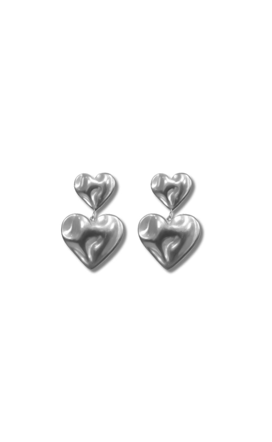 øreringe   Odessa Heart   Silver Colour fra Smykkeli Copenhagen