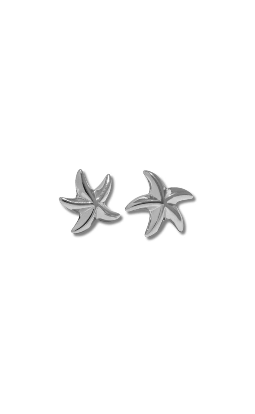 øreringe   Starfish   Silver Colour fra Smykkeli Copenhagen