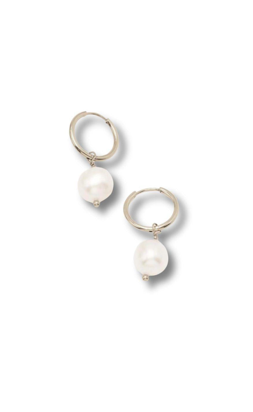 øreringe   Tokyo   Silver Colour W. Freshwater Pearl fra Smykkeli Copenhagen