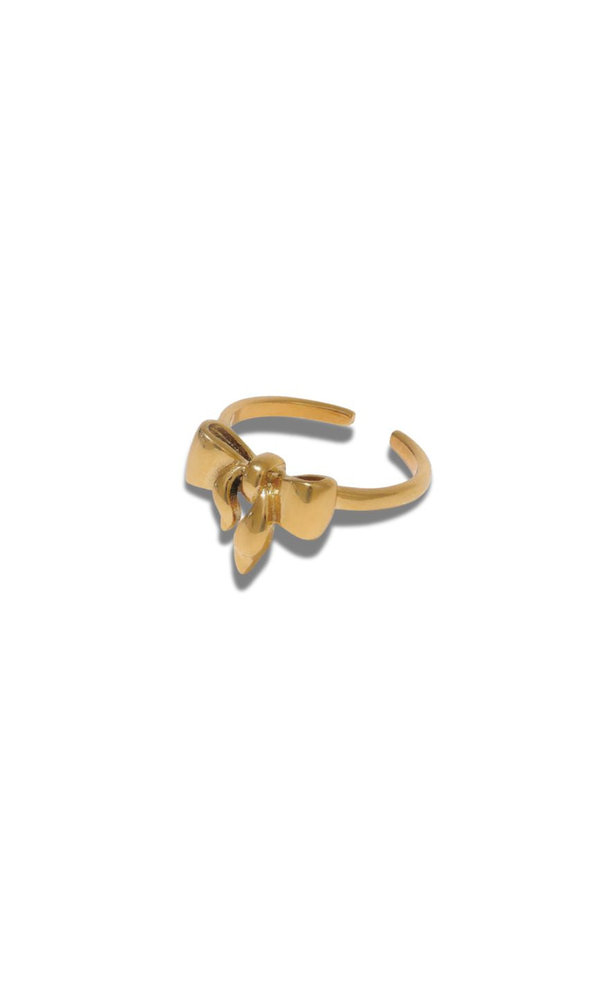 Ring   Christina Bow   Gold Colour fra Smykkeli Copenhagen