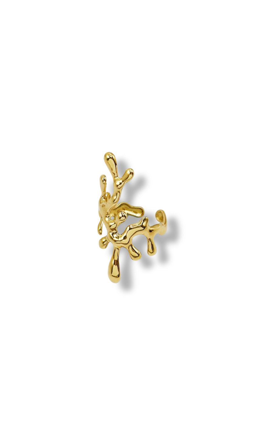 Ring   Emily Big   Gold Colour fra Smykkeli Copenhagen