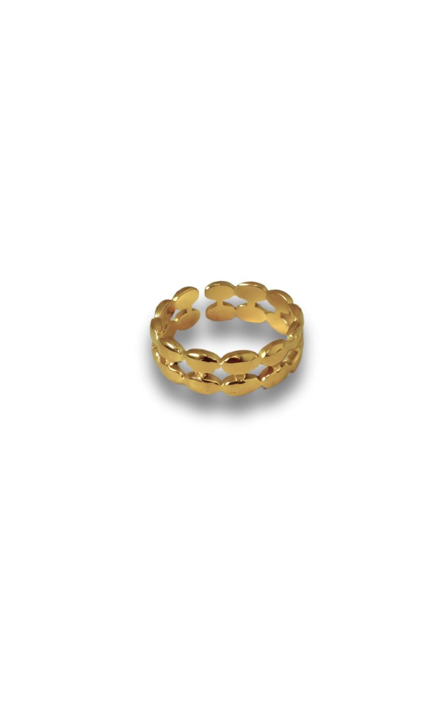 Ring   Lisa   Gold Colour fra Smykkeli Copenhagen