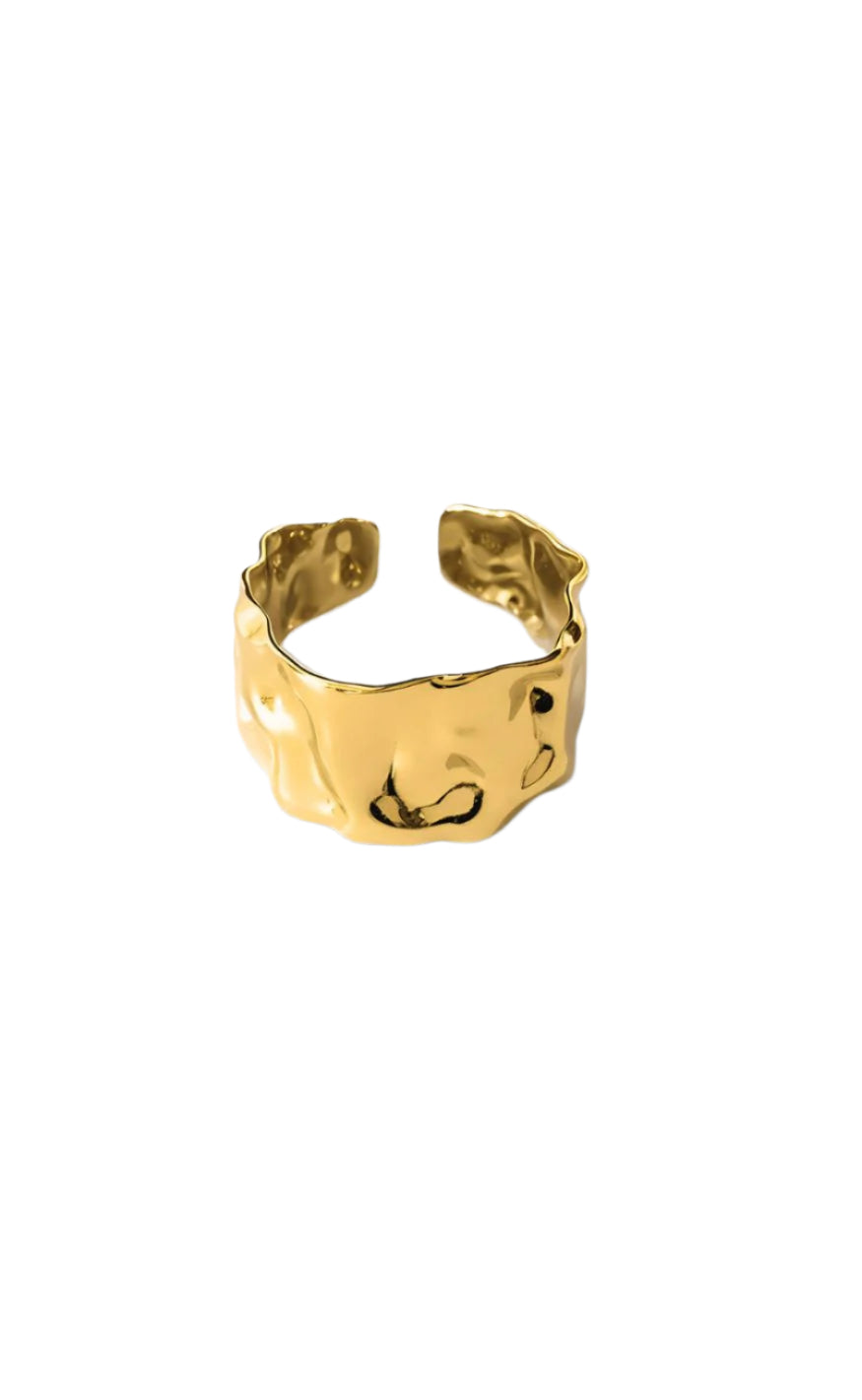 Ring   Mathilde   Gold Colour fra Smykkeli Copenhagen