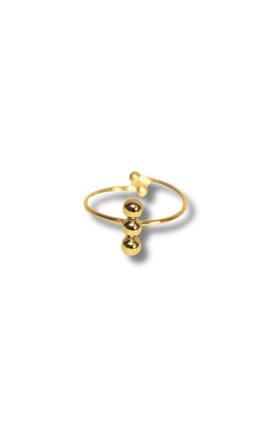 Ring   Safira   Gold Colour fra Smykkeli Copenhagen