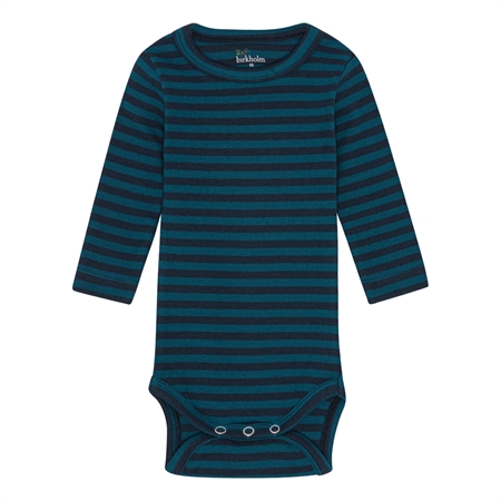Stribet Rib Body Poseidon Blå & Navy Blå fra Birkholm