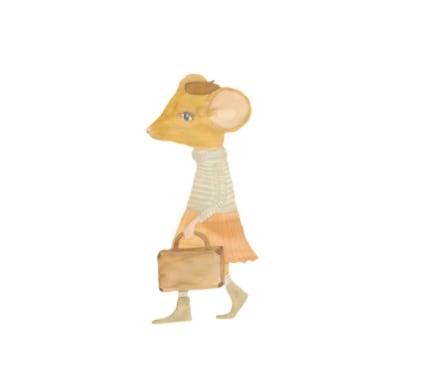 Wallsticker Sophia The Traveler   Beige fra That's Mine