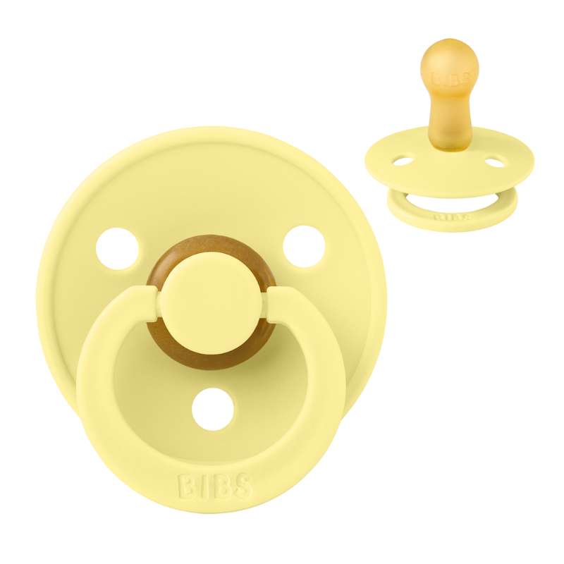 Rund Colour Sut   Str. 2   Naturgummi   Sunshine fra Bibs