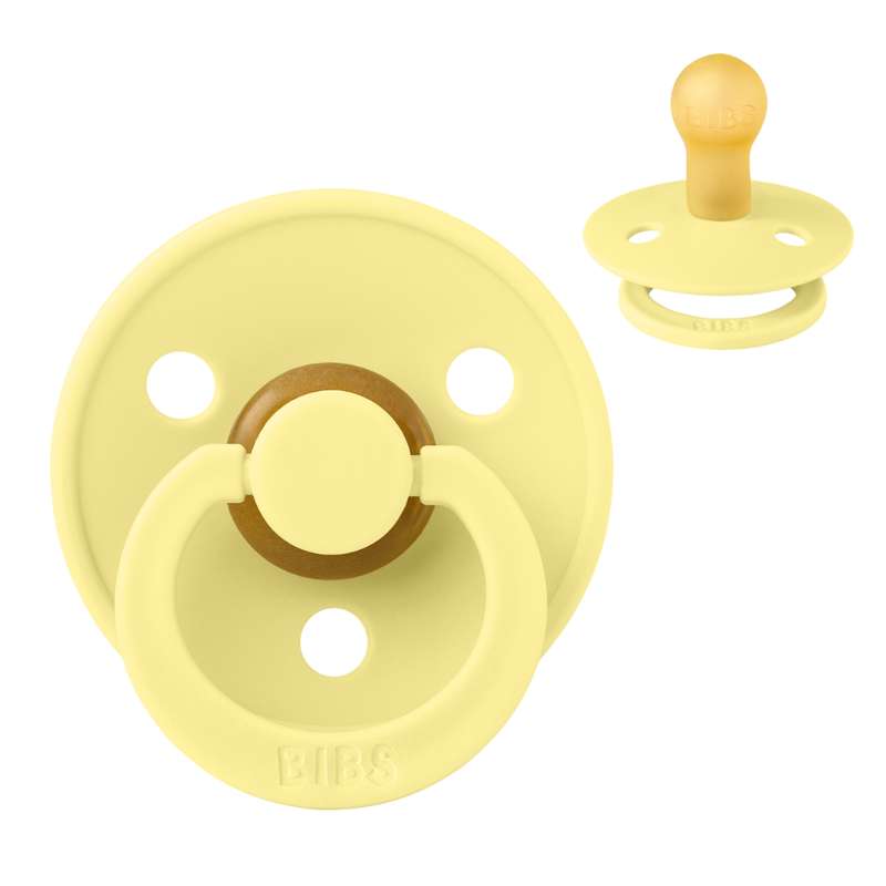 Rund Colour Sut Str. 1 Naturgummi Sunshine fra Bibs