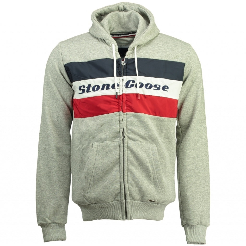 Sweatshirt Stone Goose Herre Fagoose   Light Grey fra Geographical Norway