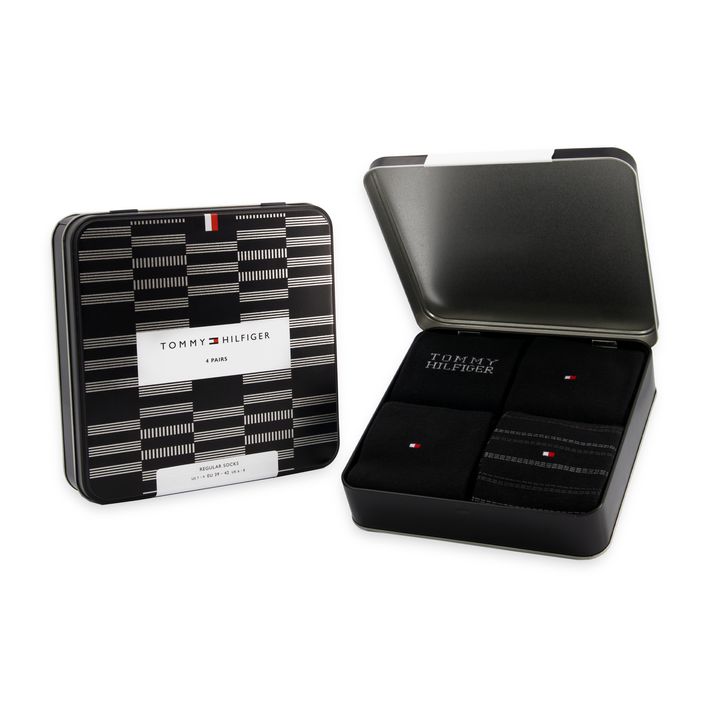 Th Men Sock 4p Tin Giftbox Tommy fra Tommy Hilfiger