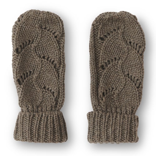 Mouflettes Strikvanter   Earth Brown Melange fra That's Mine