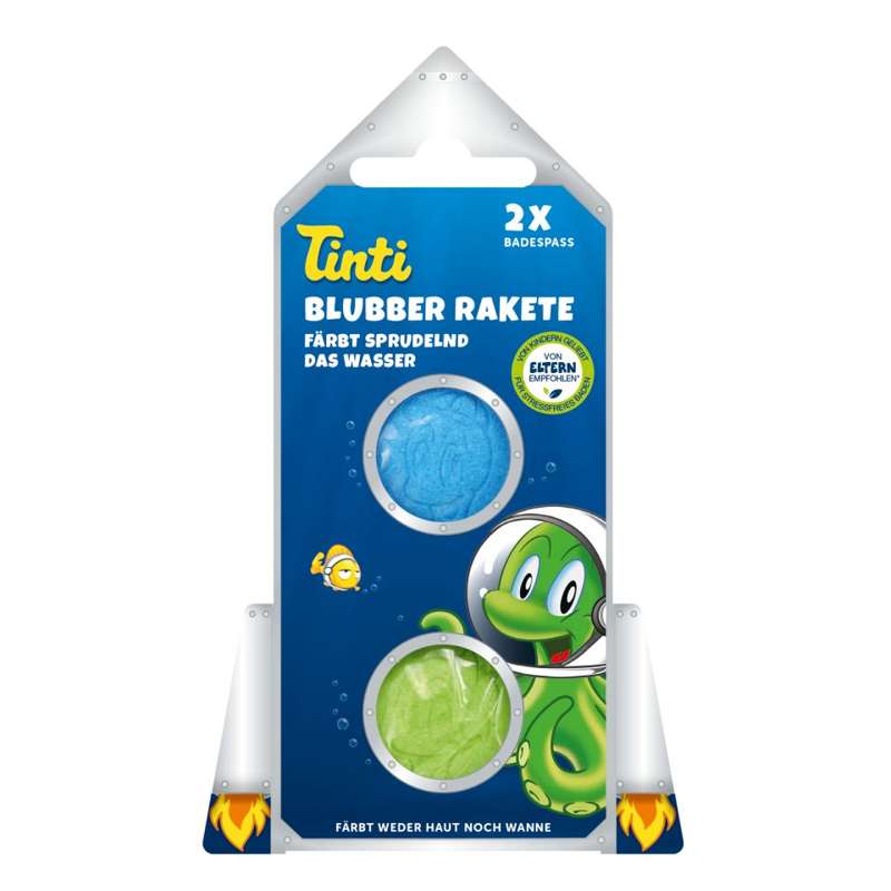 Baderaket   2 Tabletter   Blå Grøn fra Tinti