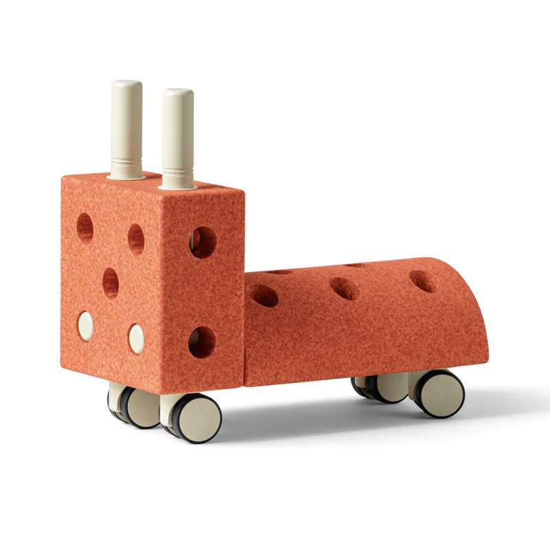 Tiny Ride   Lille Gåbil   Burnt Orange Dusty Green fra Modu